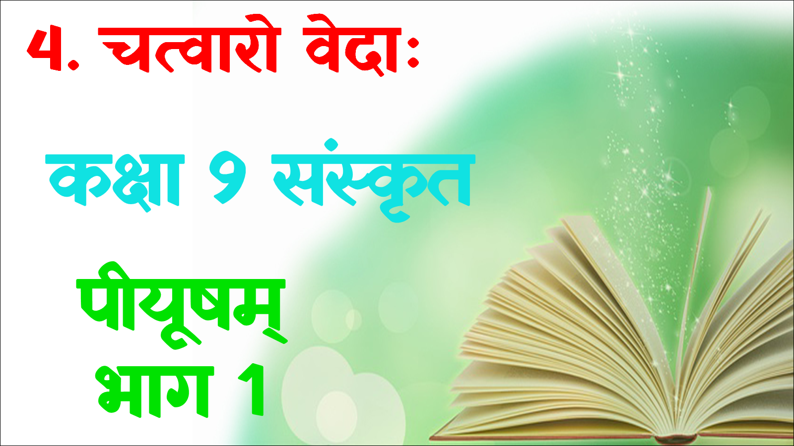 Class 9th Sanskrit Chapter 4 objective